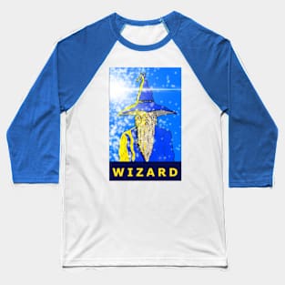 A Wizard Casts a Spell RPG DnD Artwork Baseball T-Shirt